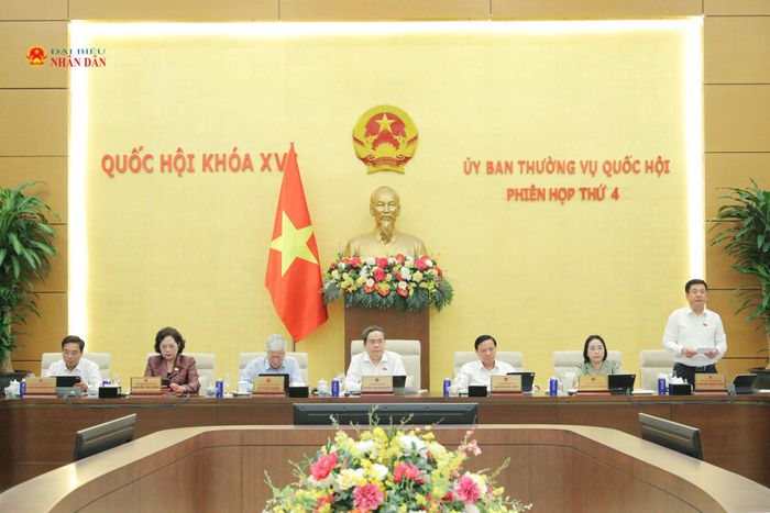 Phó Chủ tịch Quốc hội Nguyễn Hồng Diên điều hành phiên họp