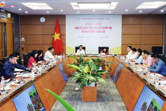 Phó Chủ tịch Quốc hội, Thượng tướng Nguyễn Doãn Anh chủ trì Phiên họp Ban Tổ chức Diễn đàn của Quốc hội về hoạt động giám sát vào trưa 29/7. Ảnh: Trung Thành