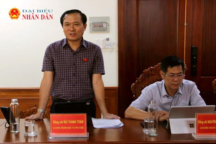 Giám đốc Sở Khoa học và Công nghệ tỉnh Đắk Lắk Bùi Thanh Toàn phát biểu
