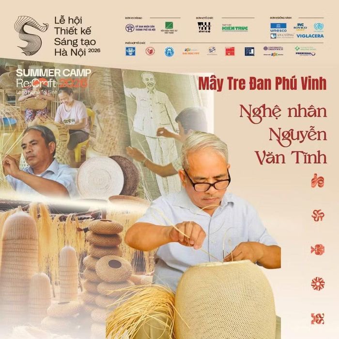Nghệ nhân mây tre đan Phú Vinh (Ảnh BTC)