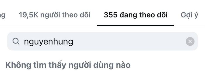 Bạn gái cũ không còn follower Nguyễn Hùng rên Instagram. Ảnh: FBNV