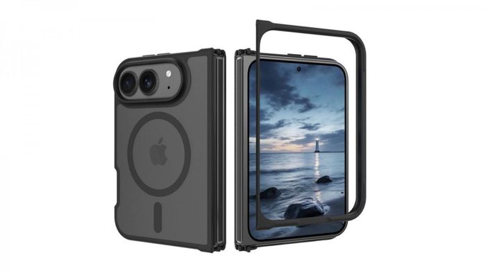 Ốp lưng cho iPhone màn hình gập. Ảnh: macrumors