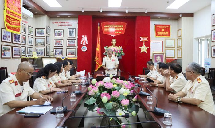 Ban Chấp hành Hội Cựu Công an nhân dân phường tổ chức Hội nghị lần thứ Nhất. Ảnh: PV