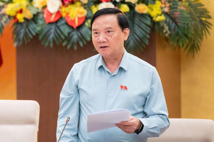 Phó Chủ tịch Quốc hội Nguyễn Khắc Định kết luận phiên họp. Ảnh: media.quochoi.vn