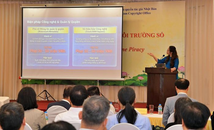 Tại hội thảo, đại biểu hai nước đã có những trao đổi trực tiếp về khó khăn, thách thức trong thực thi bản quyền trên môi trường số, cơ chế phối hợp giữa cơ quan quản lý nhà nước, chủ thể quyền và doanh nghiệp công nghệ, cũng như các giải pháp nâng cao hiệu quả phát hiện, ngăn chặn và xử lý hành vi xâm phạm bản quyền trong bối cảnh phát triển của các nền tảng số và trí tuệ nhân tạo.