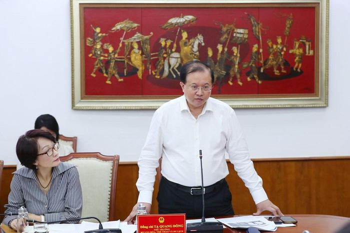 Thứ trưởng Tạ Quang Đông phát biểu