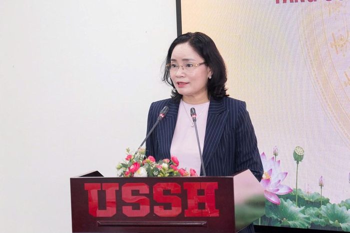 Thứ trưởng Bộ VHTTDL Trịnh Thị Thủy phát biểu