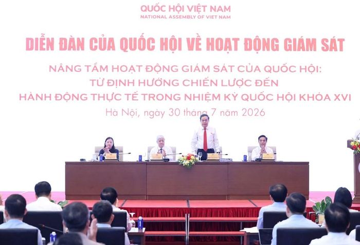 Chủ tịch Quốc hội Trần Thanh Mẫn chủ trì Diễn đàn của Quốc hội về hoạt động giám sát