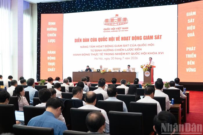 Quang cảnh Diễn đàn của Quốc hội về hoạt động giám sát năm 2026.