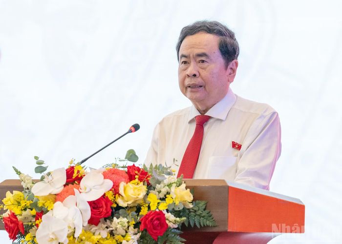 Chủ tịch Quốc hội Trần Thanh Mẫn phát biểu khai mạc diễn đàn.