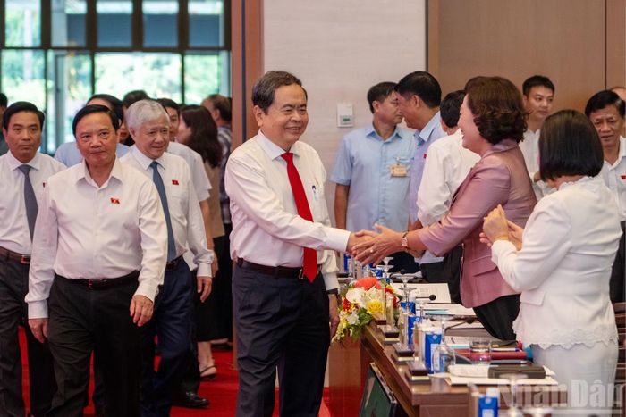 Chủ tịch Quốc hội Trần Thanh Mẫn với các đại biểu tại Diễn đàn của Quốc hội về hoạt động giám sát năm 2026.