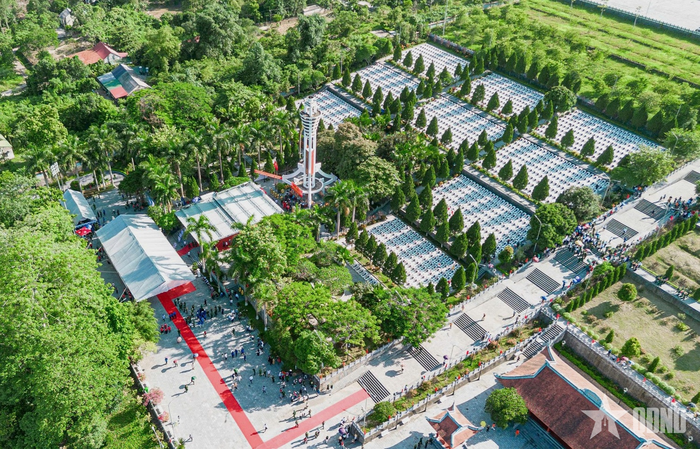 Nghĩa trang Liệt sĩ Quốc gia Vị Xuyên - nơi yên nghỉ của gần 2.000 anh hùng liệt sĩ.