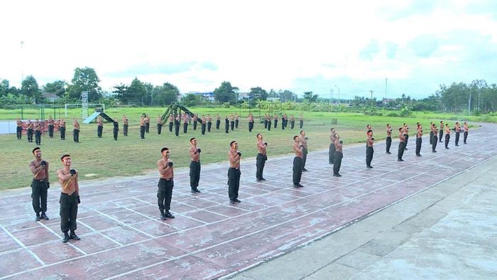 Các lực lượng phối hợp nhịp nhàng, thể hiện tinh thần trách nhiệm, ý chí quyết tâm và sự chủ động trong quá trình luyện tập.