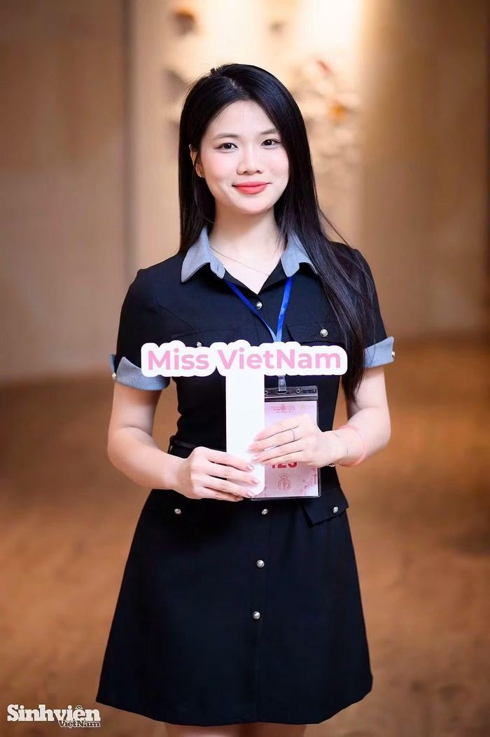 Ái Linh xem việc vượt qua vòng sơ khảo Hoa hậu Việt Nam 2026 là một dấu mốc để tiếp tục thử thách và hoàn thiện bản thân (Ảnh: Lê Vượng)