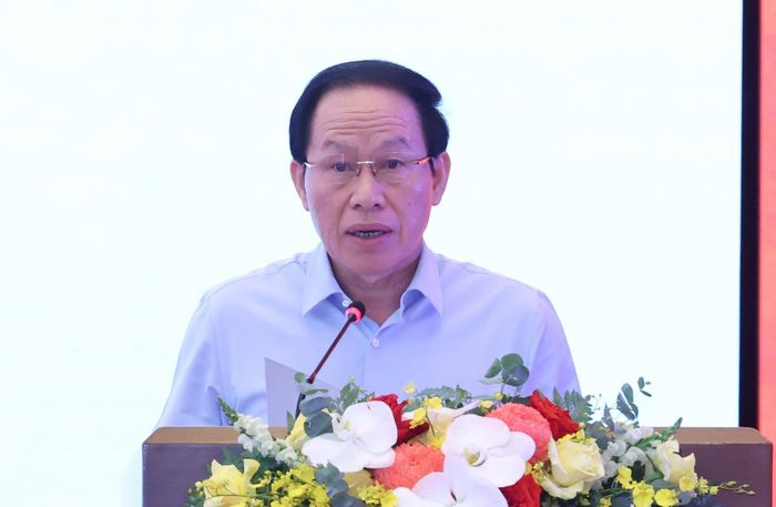  Phó Thủ tướng Chính phủ Lê Tiến Châu phát biểu tại diễn đàn. Ảnh: QUANG PHÚC 