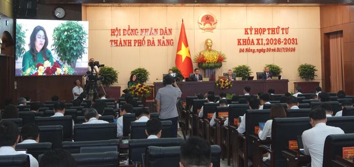 Kỳ họp thứ 4 (kỳ họp thường lệ giữa năm) HĐND TP Đà Nẵng khóa XI, nhiệm kỳ 2026-2031 diễn ra trong 2 ngày. Ảnh: XUÂN QUỲNH