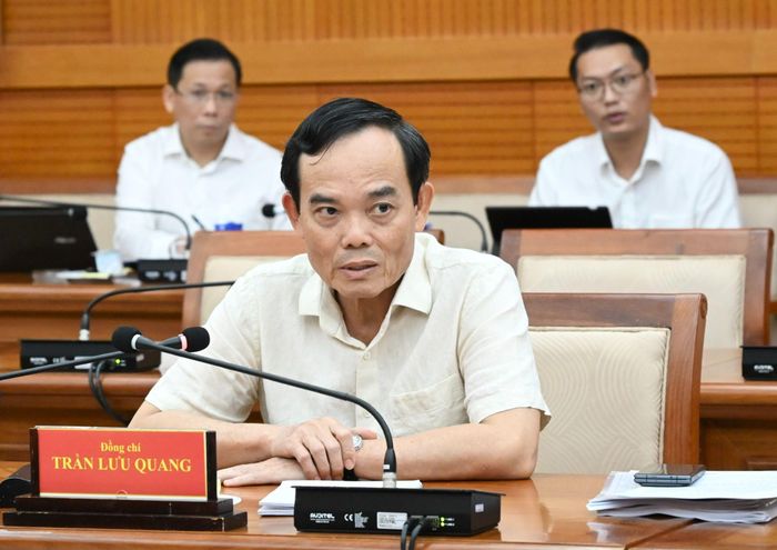  Bí thư Thành ủy TPHCM Trần Lưu Quang phát biểu kết luận. Ảnh: VIỆT DŨNG 