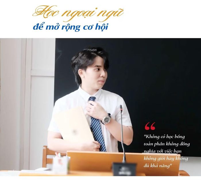 - Nhiều bạn trẻ muốn du học Trung Quốc nhưng còn e ngại về ngoại ngữ và học bổng. Anh có lời khuyên nào dành cho các bạn?