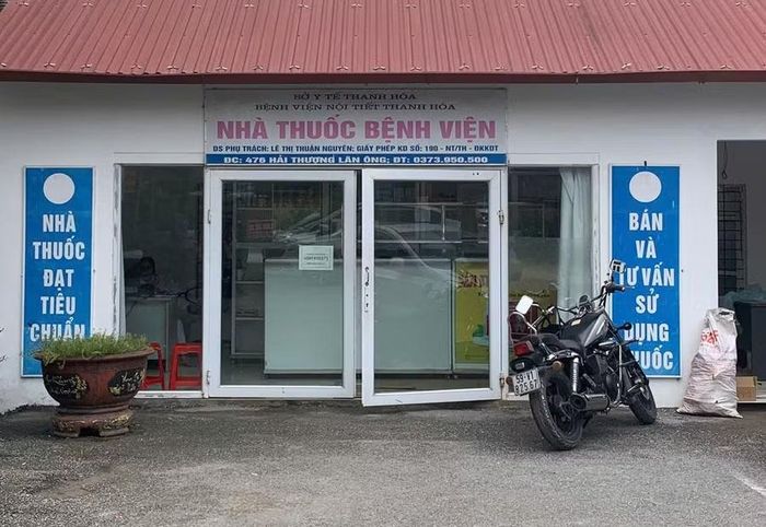 Nhà thuốc Bệnh viện Nội tiết tỉnh Thanh Hóa nhưng không được xuất hóa đơn.