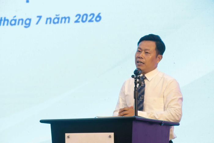 Thứ trưởng Bộ GD&ĐT Lê Quân phát biểu tại Hội nghị tập huấn nâng cao năng lực quản trị dành cho công chức, viên chức các đơn vị thuộc và trực thuộc.