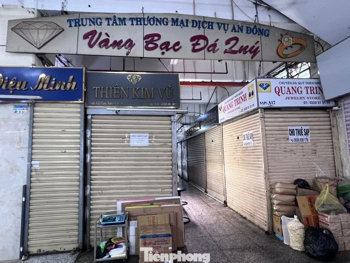Những khu chuyên doanh vàng, kim cương tại chợ An Đông đóng cửa, sang sạp