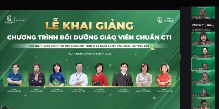 Khai giảng chương trình bồi dưỡng giáo viên tại Tiếng Trung CTIHSK