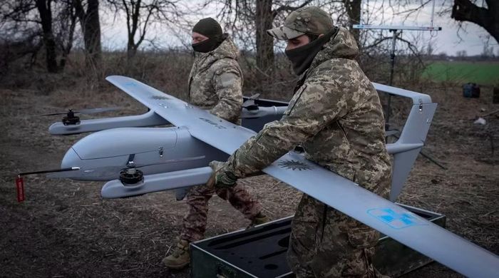 UAV ở Ukraine. Ảnh: AP.