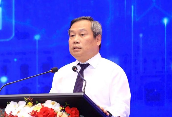 Chủ tịch thành phố Hà Nội Vũ Đại Thắng phát biểu tại lễ ra mắt