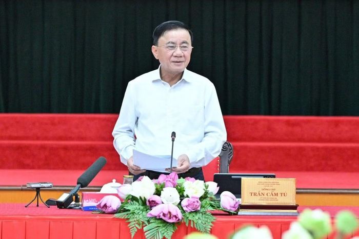Thường trực Ban Bí thư Trần Cẩm Tú. Ảnh: PV.