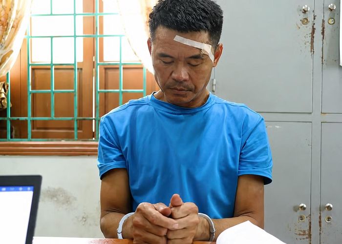 Trần Hoàng Diệu tại cơ quan điều tra.