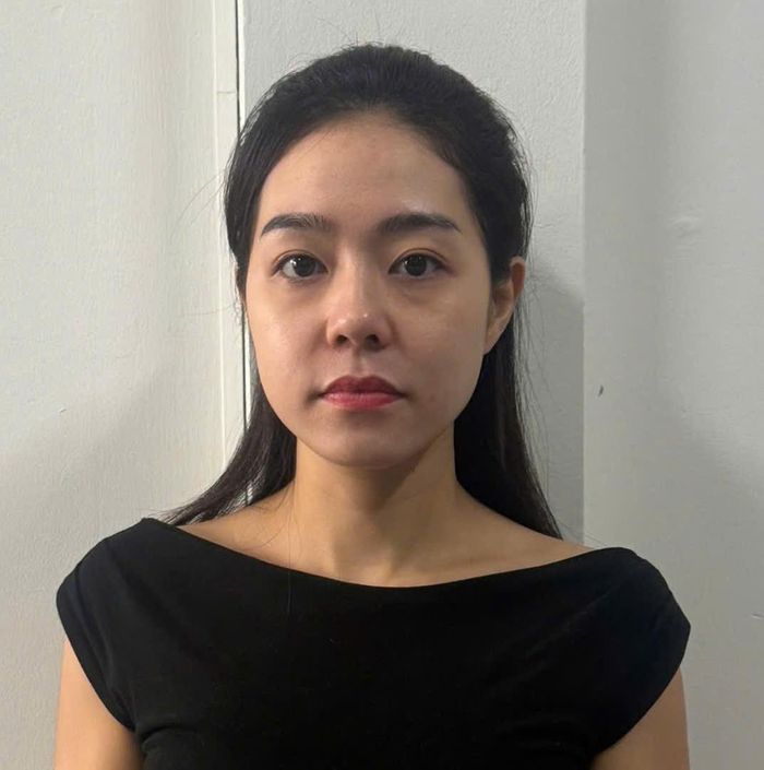 Phạm Thị Kim Xuyến đến công an đầu thú sau khi biết đường dây bị triệt phá. Ảnh: CACC