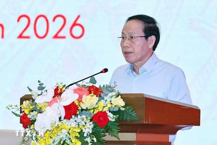 Phó Thủ tướng Chính phủ Lê Tiến Châu phát biểu. (Ảnh: Doãn Tấn/TTXVN)