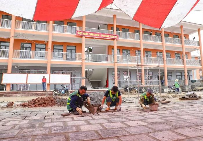 Trường Phổ thông nội trú liên cấp Tiểu học và Trung học cơ sở xã Thanh Nưa (tỉnh Điện Biên). (Ảnh: Xuân Tư/TTXVN)