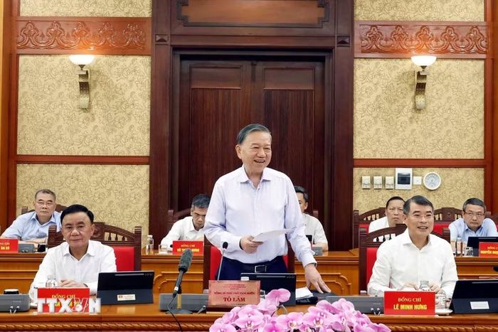 Tổng Bí thư, Chủ tịch nước Tô Lâm phát biểu. (Ảnh: Thống Nhất/TTXVN)