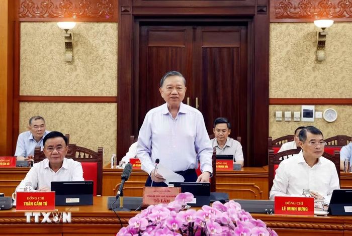 Tổng Bí thư, Chủ tịch nước Tô Lâm phát biểu. (Ảnh: Thống Nhất/TTXVN)