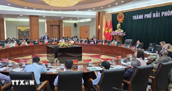 Phát huy vai trò của đối ngoại trong phát triển kinh tế, xã hội của Hải Phòng. (Ảnh: Minh Thu/TTXVN)