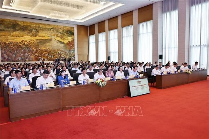 Đại biểu dự Diễn đàn của Quốc hội về hoạt động giám sát. Ảnh: Doãn Tấn/TTXVN