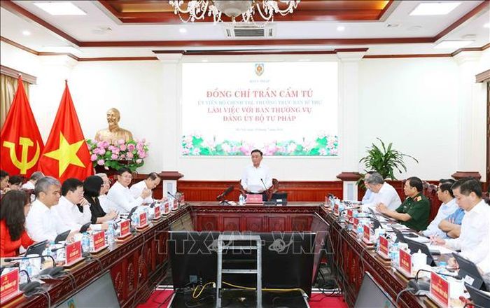 Quang cảnh buổi làm việc. Ảnh: Phương Hoa/TTXVN