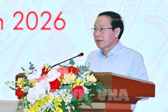 Phó Thủ tướng Chính phủ Lê Tiến Châu phát biểu. Ảnh: Doãn Tấn - TTXVN