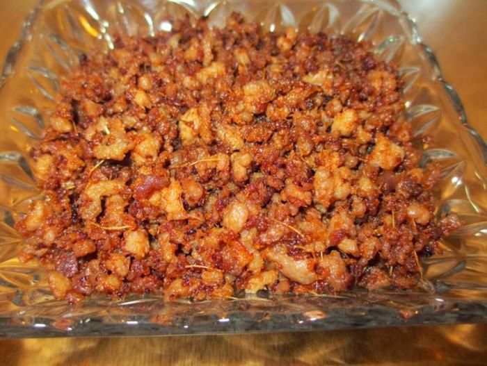 Món mắm tép chưng thịt