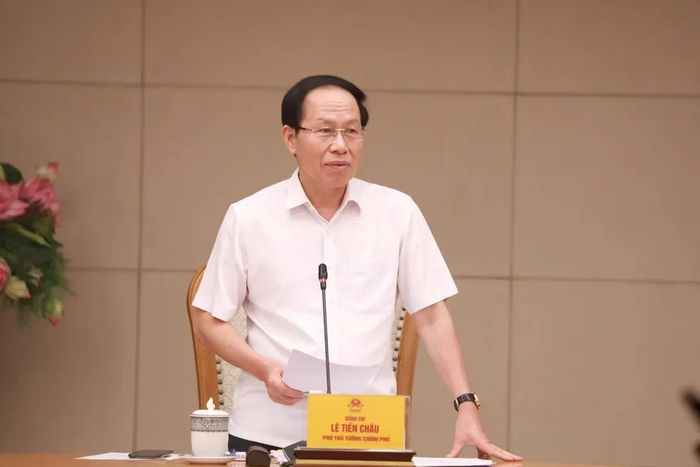 Phó Thủ tướng Lê Tiến Châu phát biểu kết luận cuộc họp. Ảnh: Bộ GD&amp;ĐT