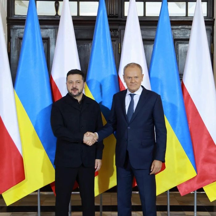 Tổng thống Ukraine Volodymyr Zelensky ngày 29/7 đã có cuộc gặp Thủ tướng Ba Lan Donald Tusk tại thành phố Lublin. Ảnh: Kyiv Post.