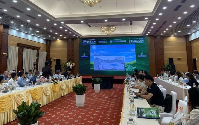 Quang cảnh Diễn đàn năng lượng hydrogen và tương lai công nghiệp không phát thải. Ảnh: Vũ Khuê.