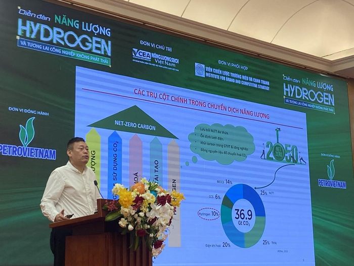 TS Nguyễn Hữu Lương, Chuyên gia cao cấp về Hydro, Viện Dầu khí Việt Nam. Ảnh: Vũ Khuê.