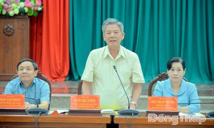 Đồng chí Ngô Chí Cường trân trọng cảm ơn những tình cảm, trách nhiệm và các ý kiến tâm huyết của các đồng chí nguyên lãnh đạo tỉnh.