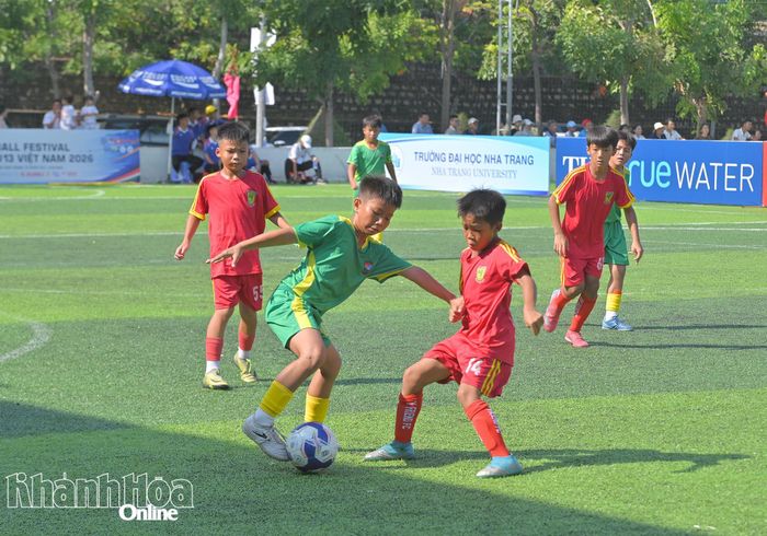 Các đội bóng tranh tài tại giải.