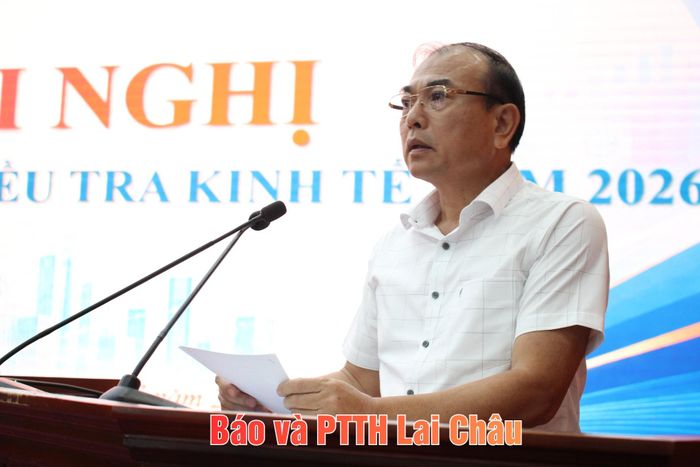 Đồng chí Nguyễn Sỹ Cảnh - Phó Chủ tịch UBND tỉnh phát biểu chỉ đạo hội nghị.