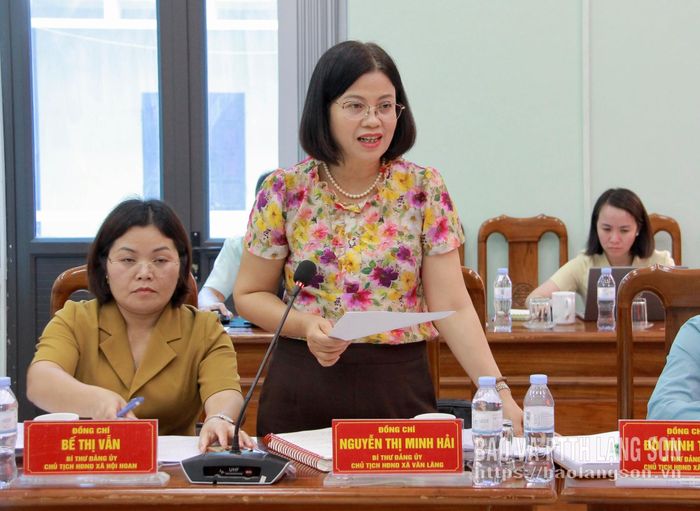 Lãnh đạo Đảng ủy, HĐND xã Văn Lãng báo cáo kết quả thực hiện nhiệm vụ 6 tháng đầu năm 2026