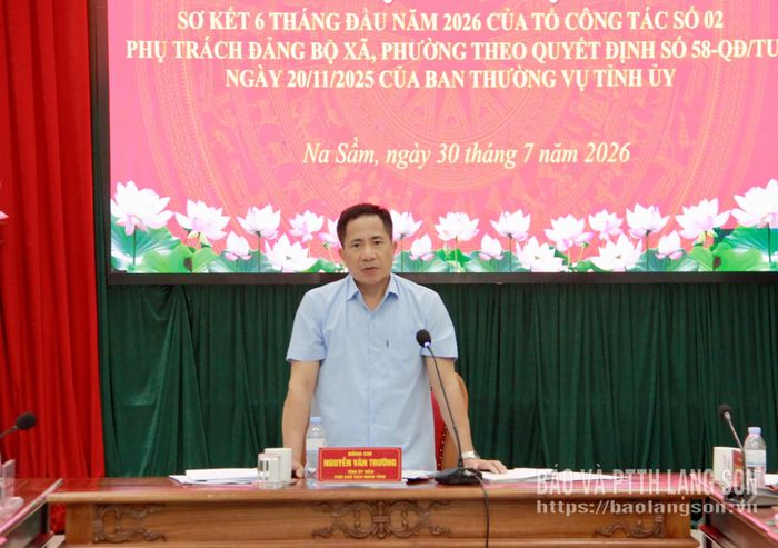 Đồng chí Nguyễn Văn Trường, Phó Chủ tịch HĐND tỉnh phát biểu kết luận hội nghị