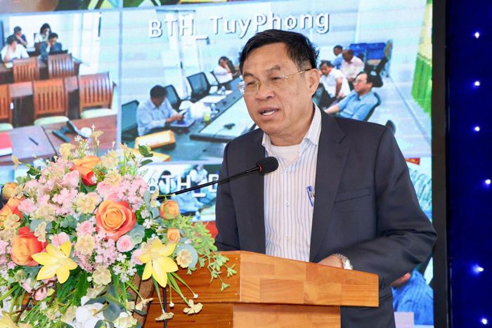 Đồng chí Võ Ngọc Hiệp, Tỉnh ủy viên, Phó Chủ tịch UBND tỉnh phát biểu chỉ đạo tại hội nghị